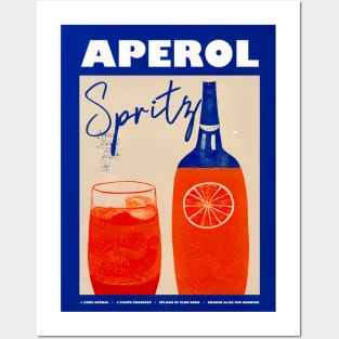 Retro Aperol Spritz Poster Art Deco Nights Homebar, Kitchen Bar Prints, Vintage Drinks, Recipe, Wall Art Posters and Art